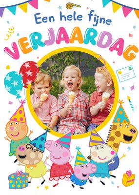 Peppa Pig | Verjaardagskaart | Een Hele Fijne Verjaardag | Met foto