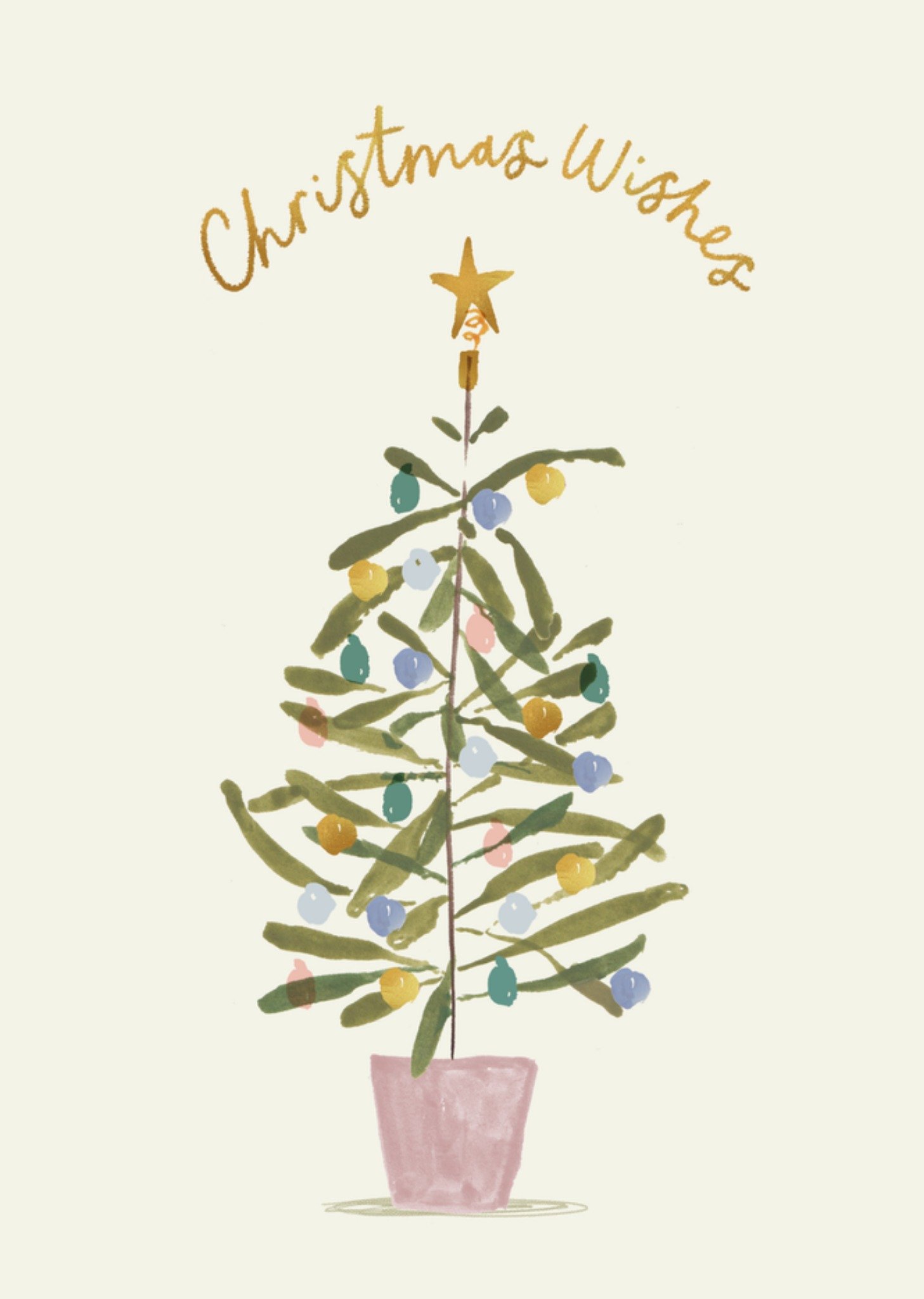 Greetz Kerstkaart Christmas Wishes Standard Card