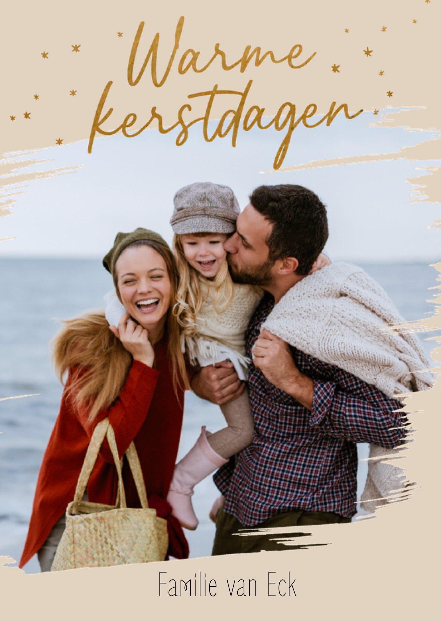 Greetz Kerstkaart Warme kerstdagen Met foto Standard Card