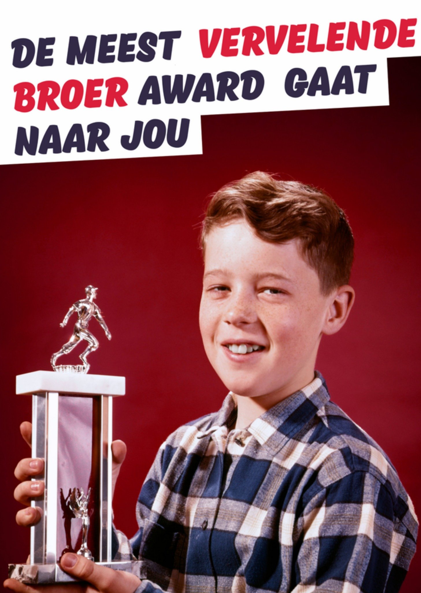 Verjaardagskaart vervelende broer Kaart Dean Morris