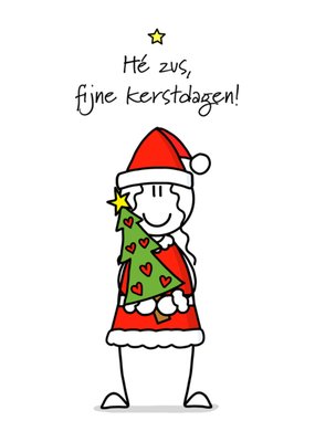 YH Tekent | Kerstkaart | Zus