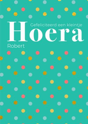 Paperclip | Geboortekaart | Hoera een kleintje