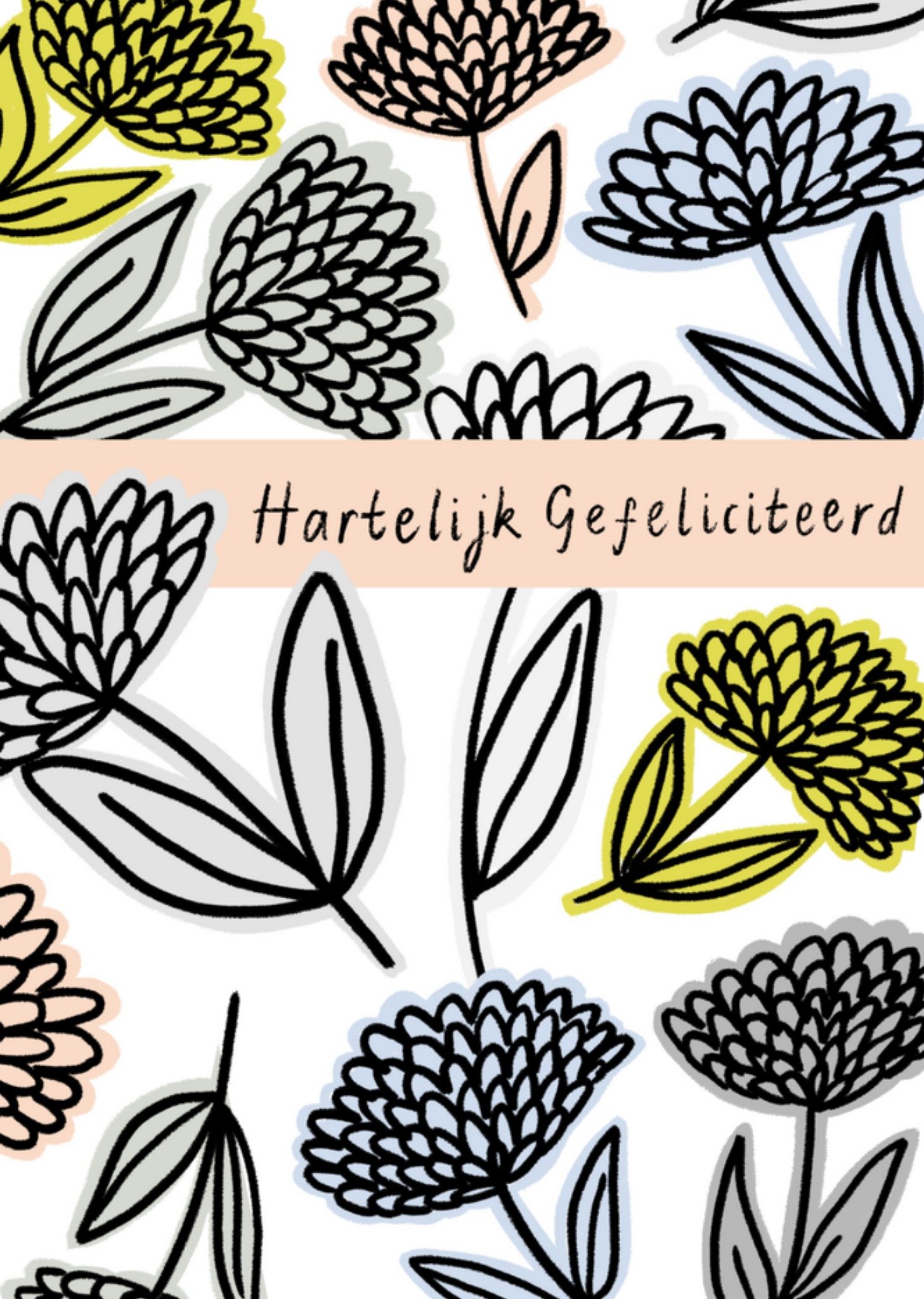 Verjaardag Bloemen Kaart Greetz