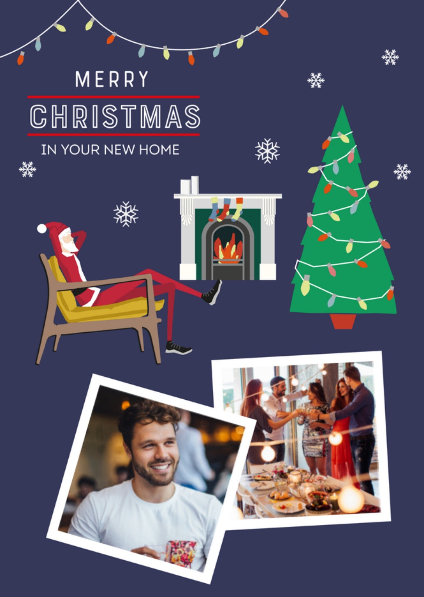 Kerstkaart nieuwe woning foto TMS