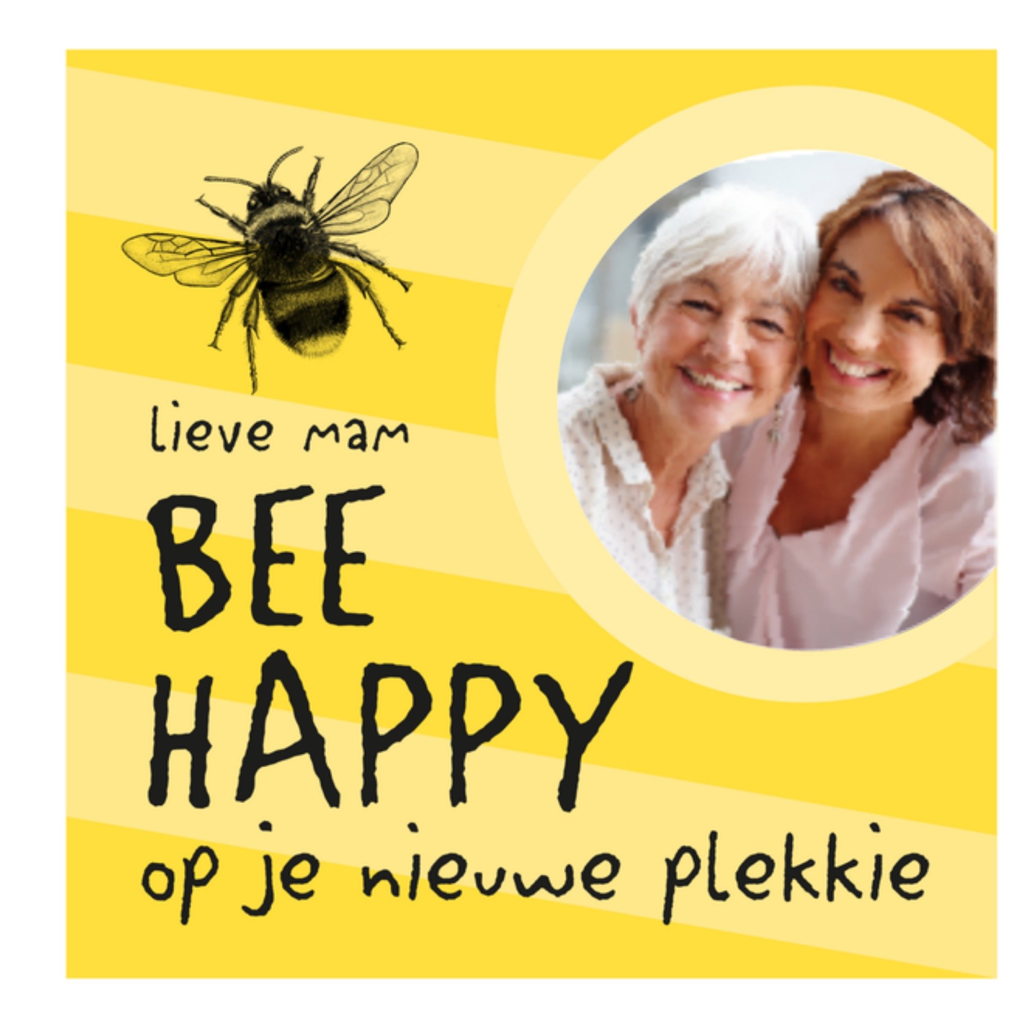 Greetz Nieuwe woning kaart fotokaart Vierkant