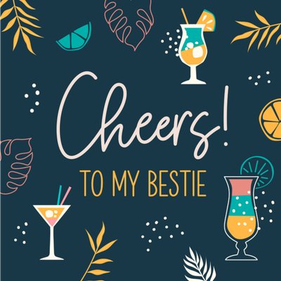 Papercute | Verjaardagskaart | Cheers to my bestie