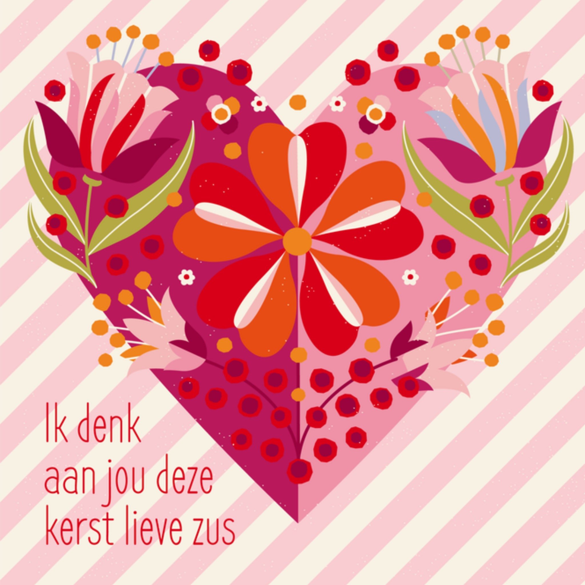 Kerstkaart Lieve zus Paperclip