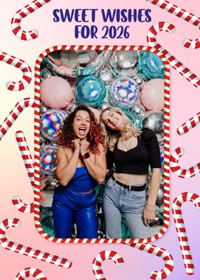 Greetz | Kerstkaart | The Upside Down Museum | Sweet Wishes For 2026 | Aanpasbare foto