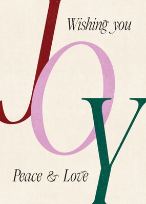 Melolelo | Kerstkaart | Joy, peace and love