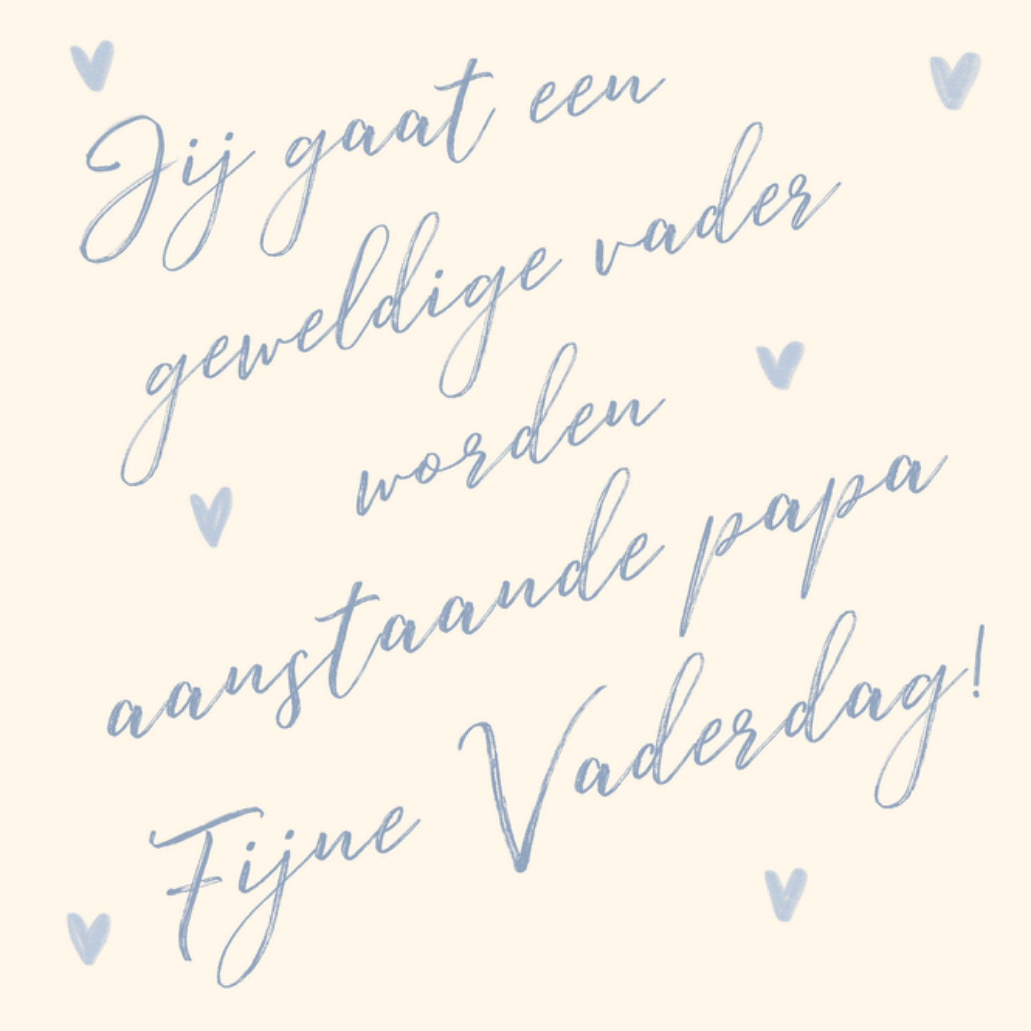 Greetz Vaderdagkaart Jij gaat een geweldige vader worden Vierkant