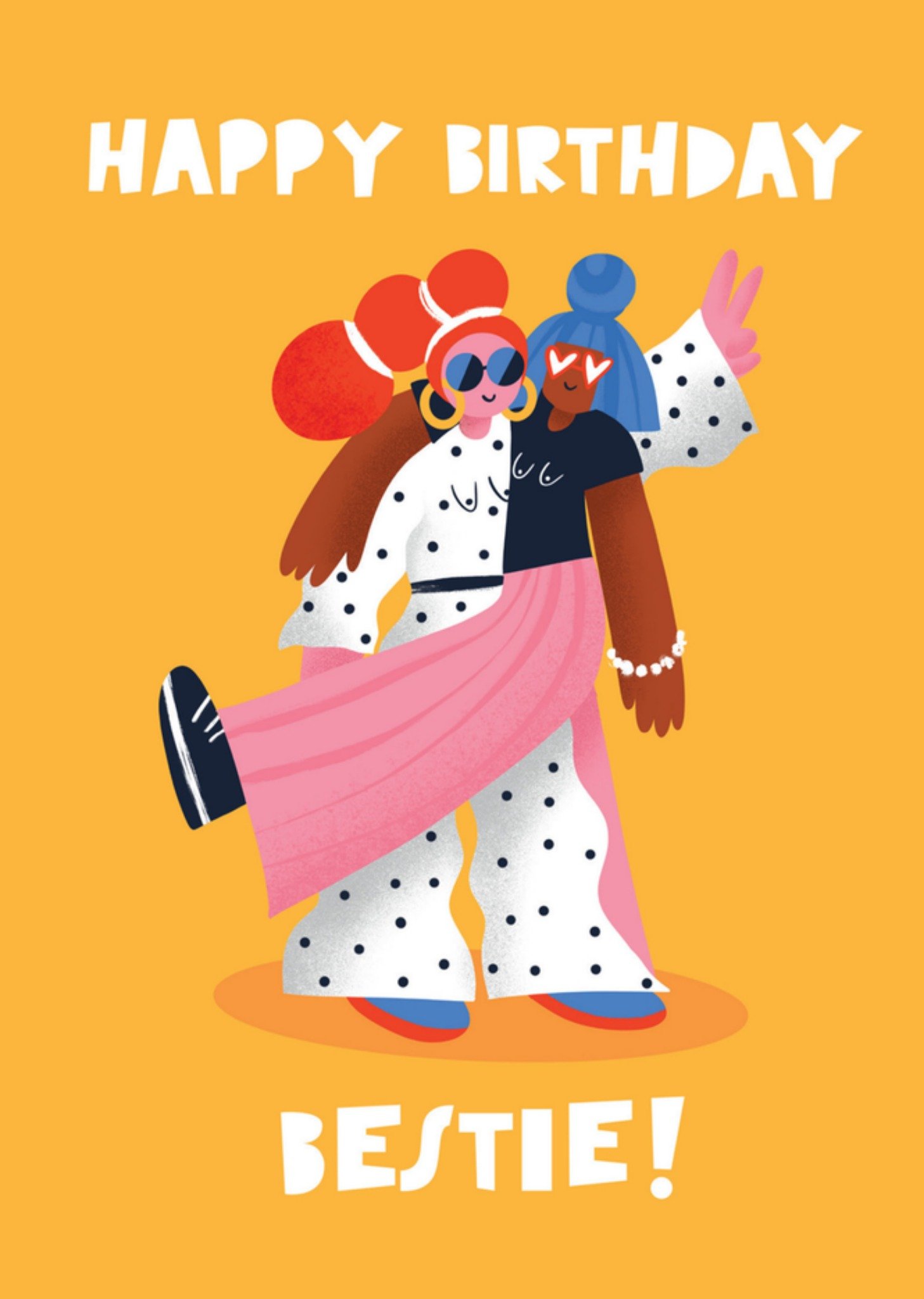 Verjaardagskaart bestie Kaart Lucy Maggie