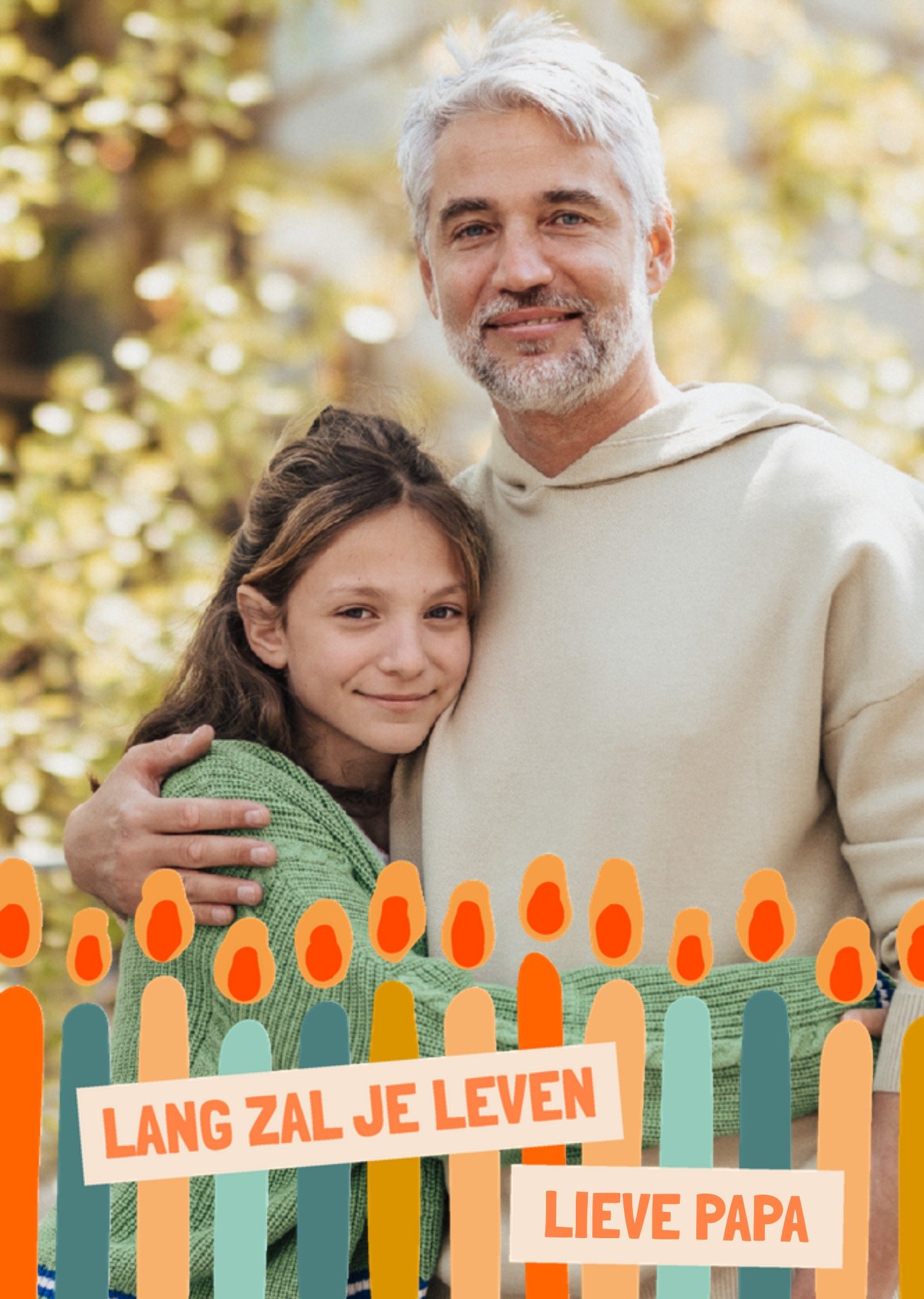 Verjaardagskaart Lang zal je leven Met foto en tekst Kaart Greetz