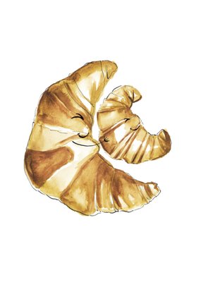 Marie Bodie | Geboortekaart | croissant