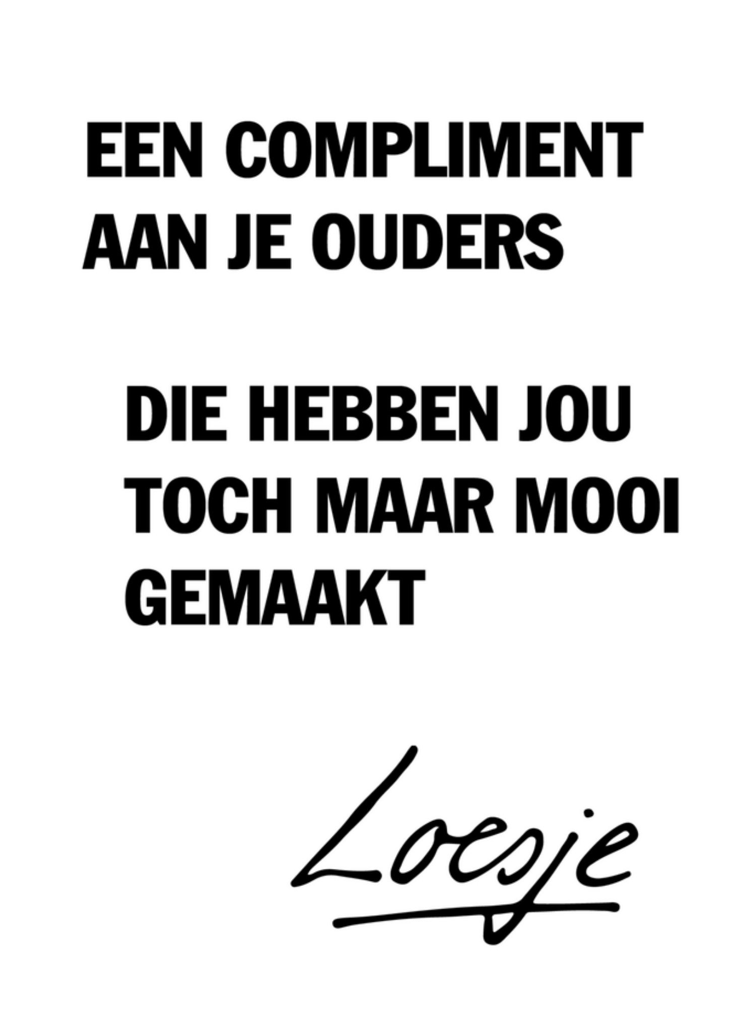 Geboortekaart grappig Kaart Loesje