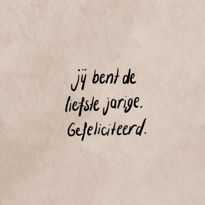 Greetz | Verjaardagskaart | de liefste jarige