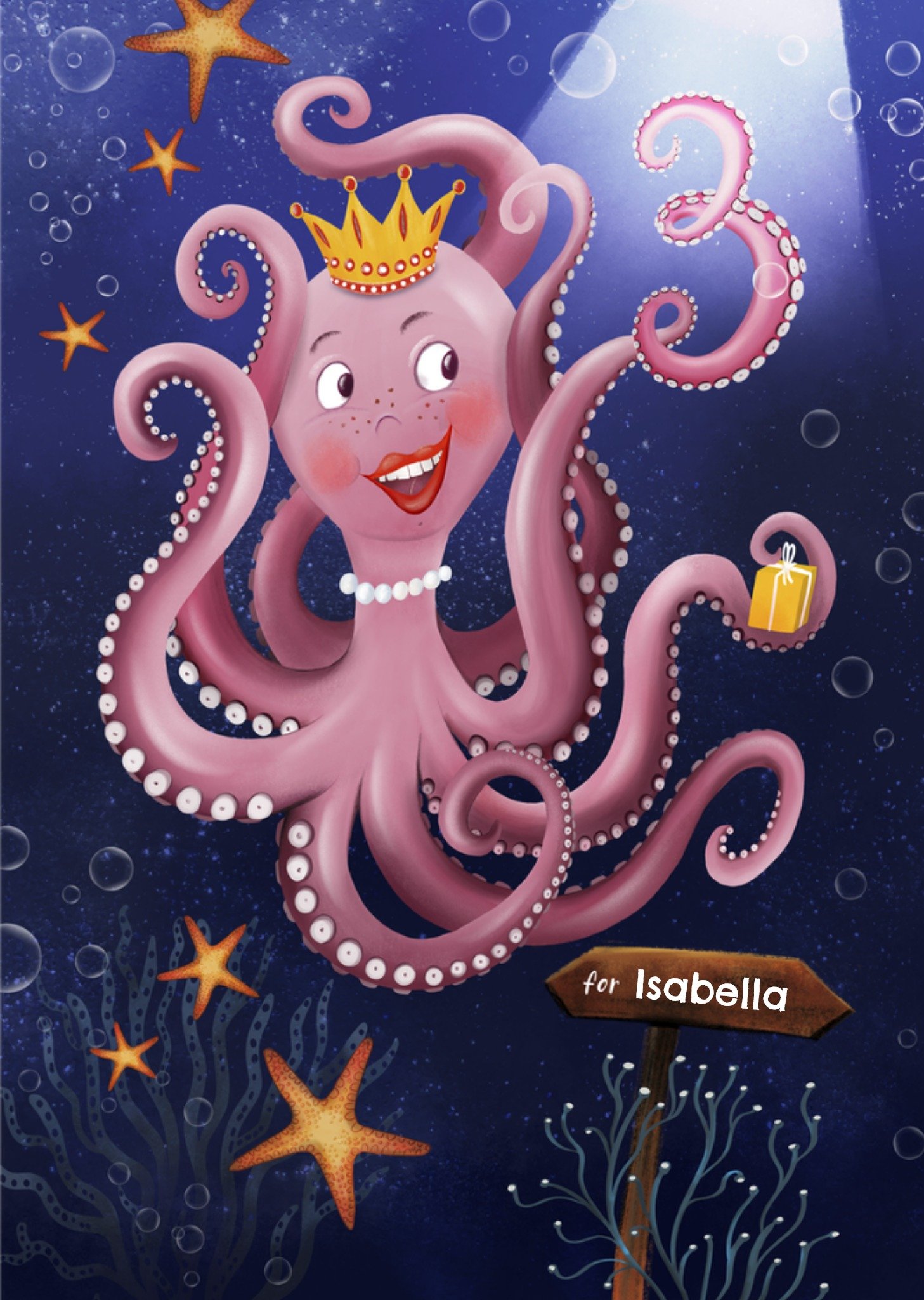 Patricia Hooning Verjaardagskaart Prinses 3 Kaart Fishuals