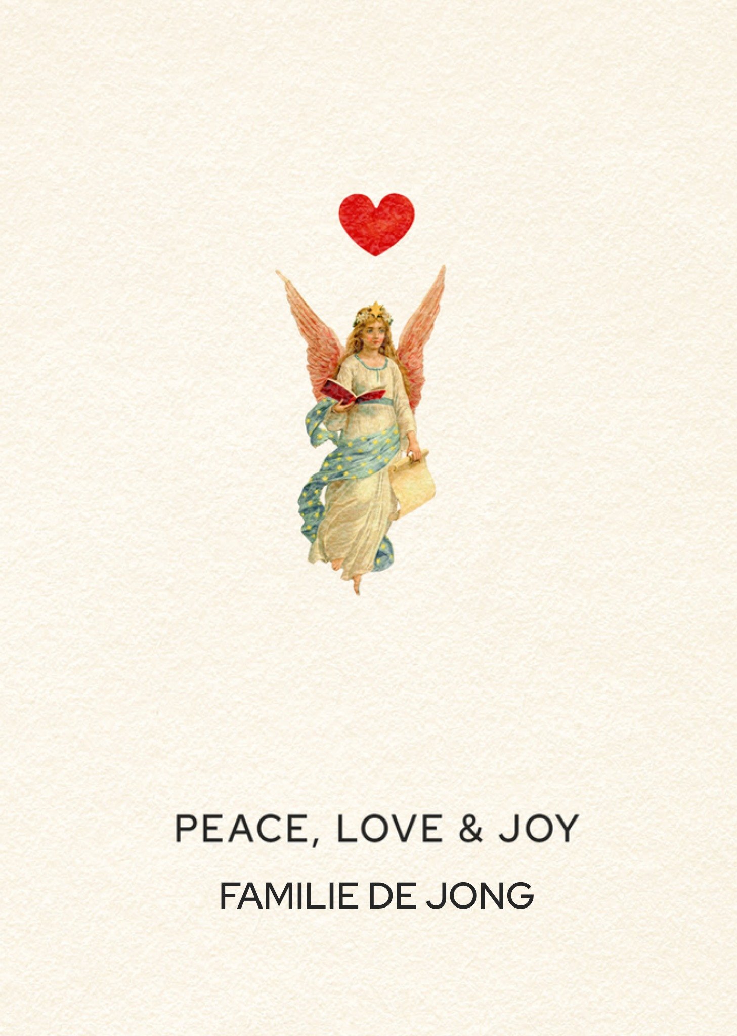 Bright Spot Nieuwjaarskaart Peace love joy Standard Card