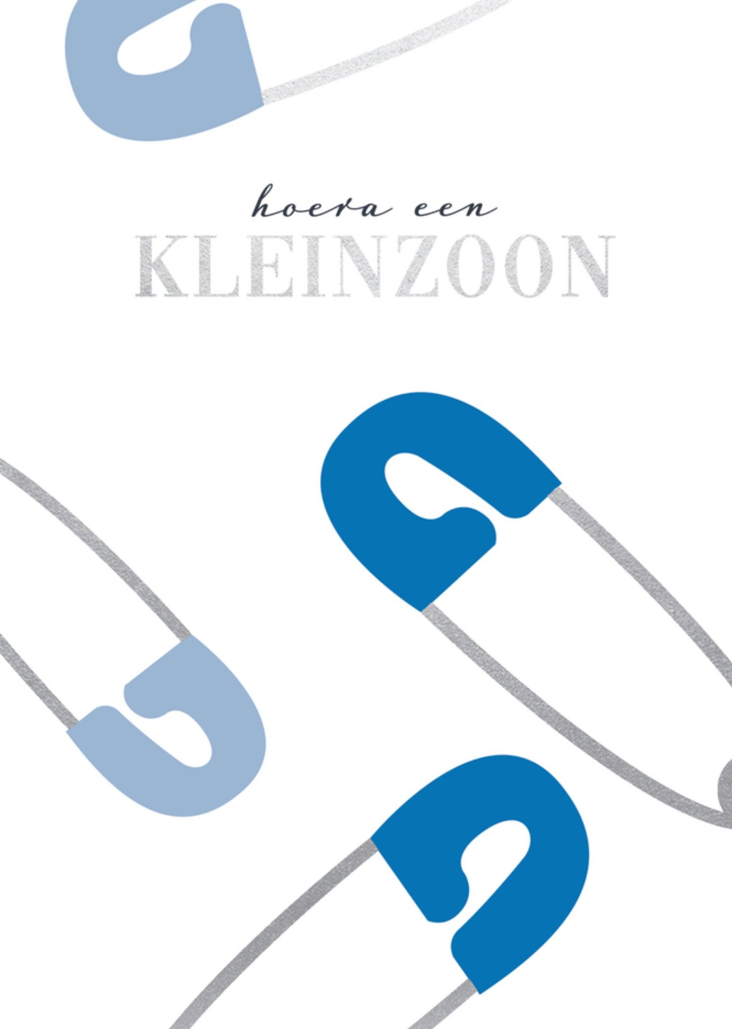 Geboortekaart Kleinzoon Kaart Paperclip
