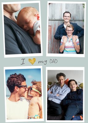 Ik Hou Van Mijn Papa Collage Foto Upload Kaart