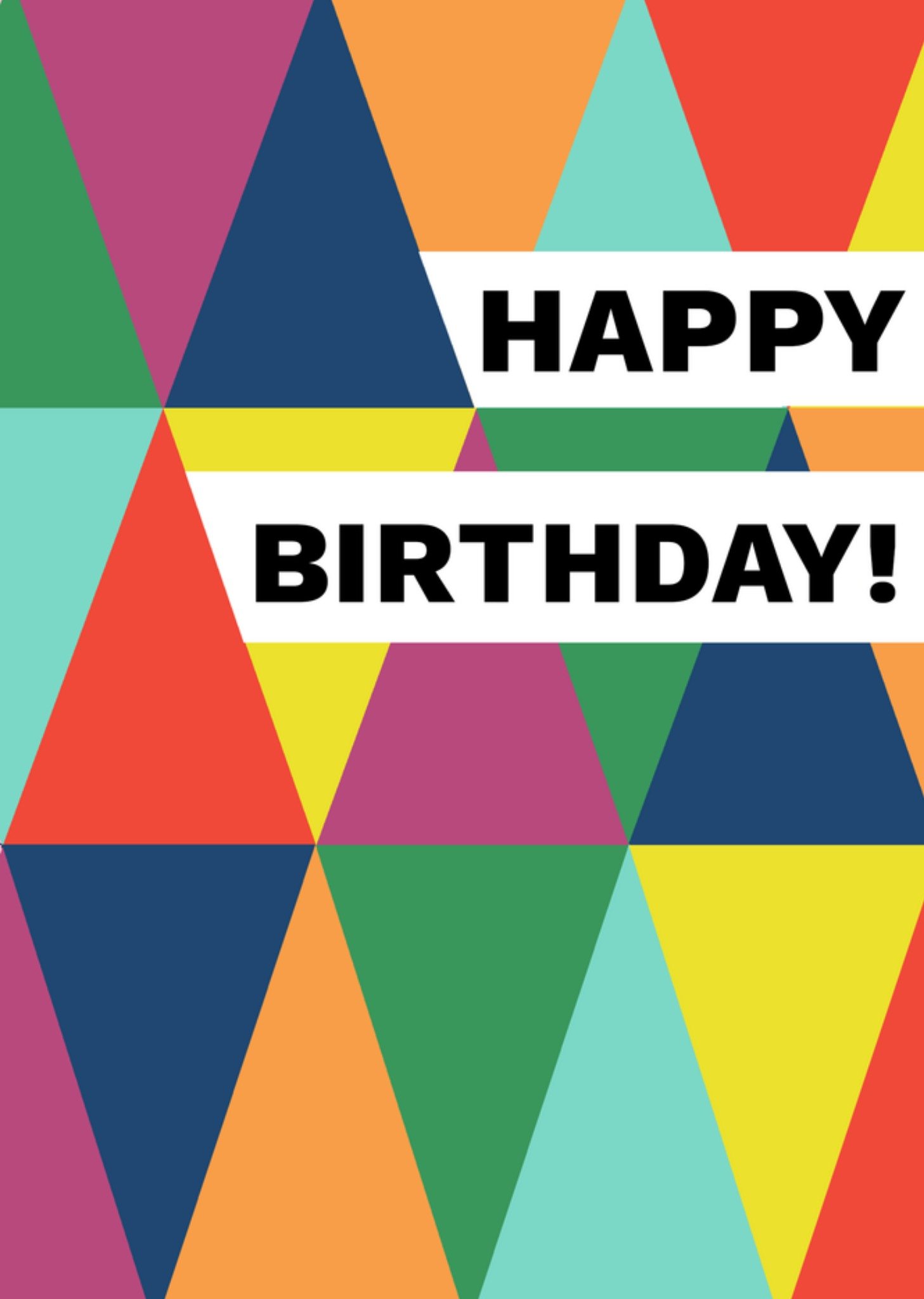 Verjaardagskaart Kleurrijk Happy Birthday Greetz