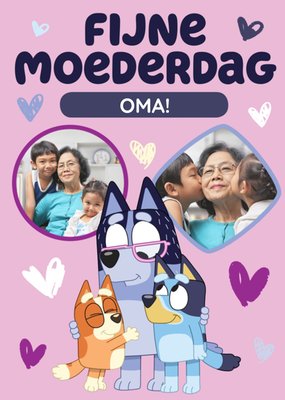 Bluey Fijne Moederdag Foto Upload Oma Kaart