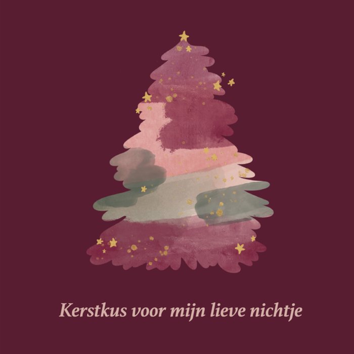 Greetz | Kerstkaart | Lieve Nichtje | Kerstboom