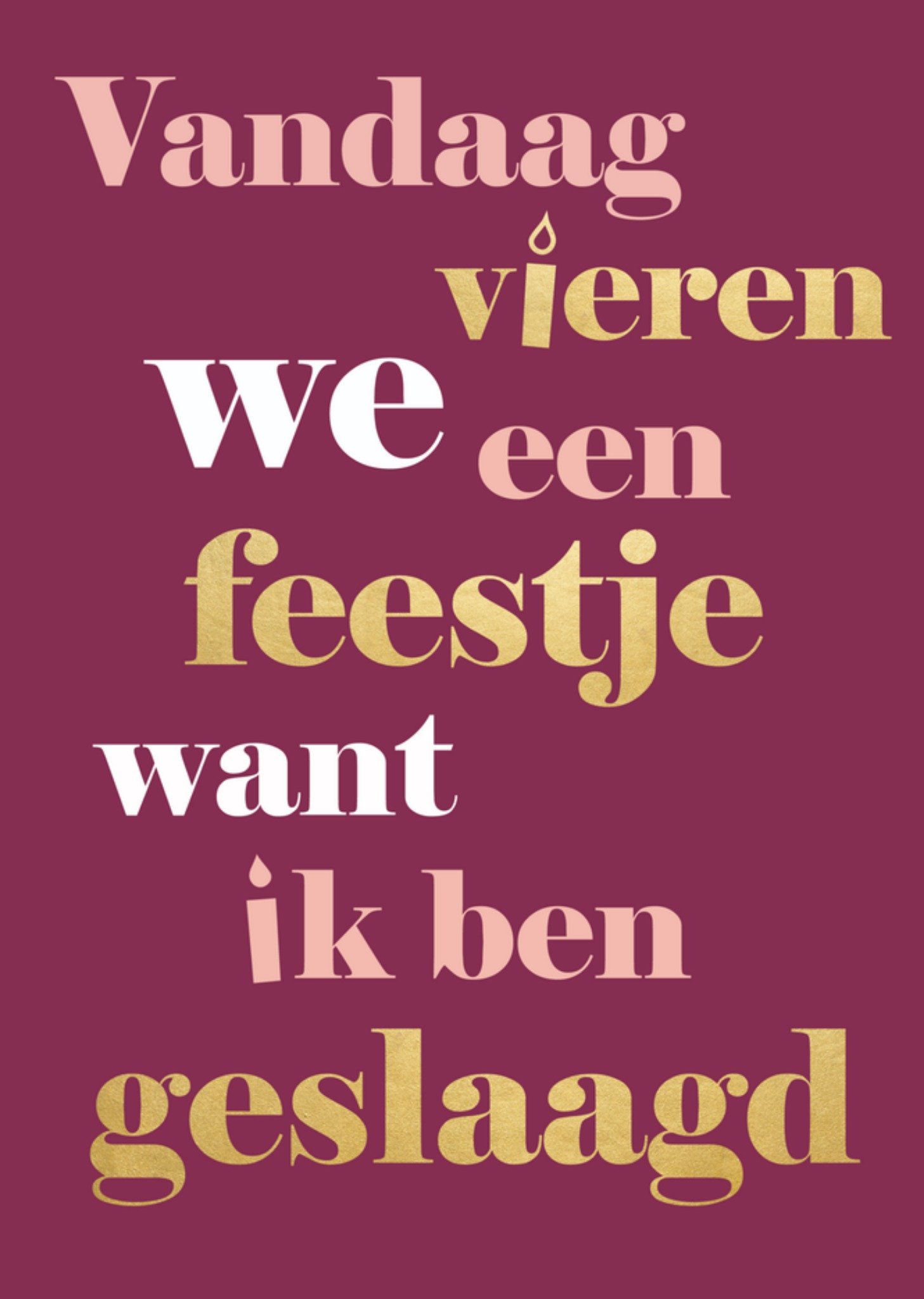 Greetz Examen Uitnodiging Standard Card