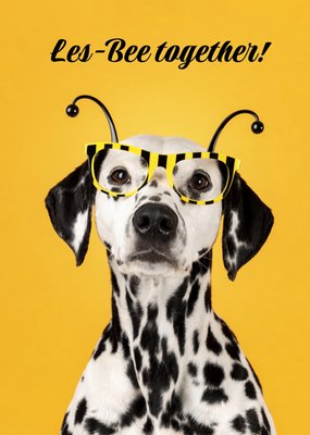 Les-Bee Together Grappige Dalmatiër Kaart