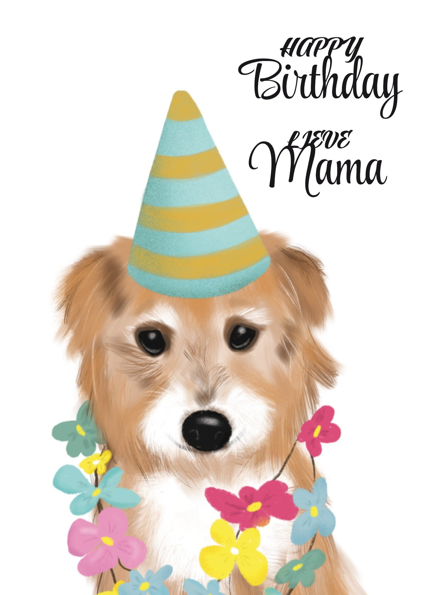 Vejaardagskaart Jack Russell Tsjip