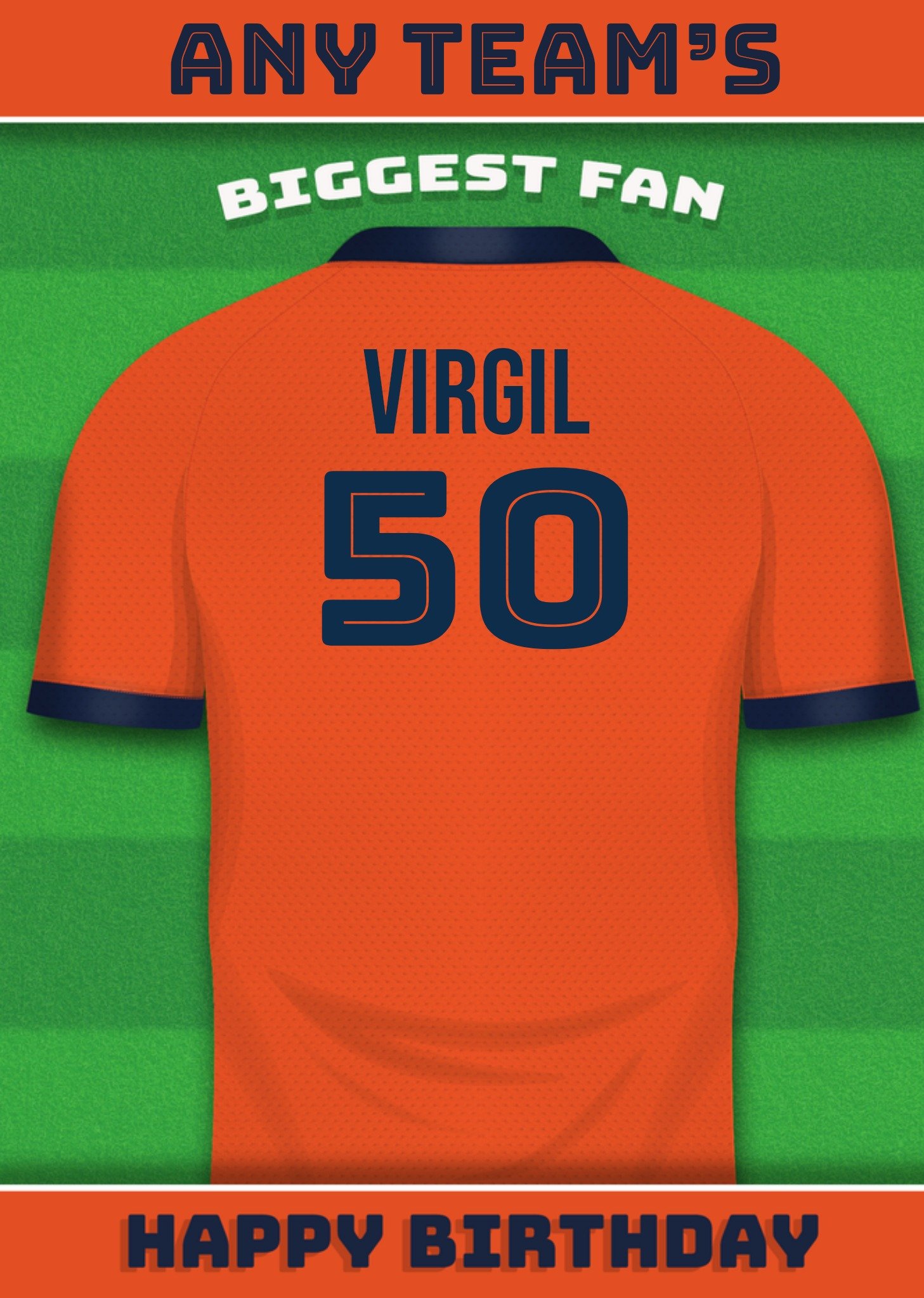Greetz Verjaardag Voetbal Standard Card