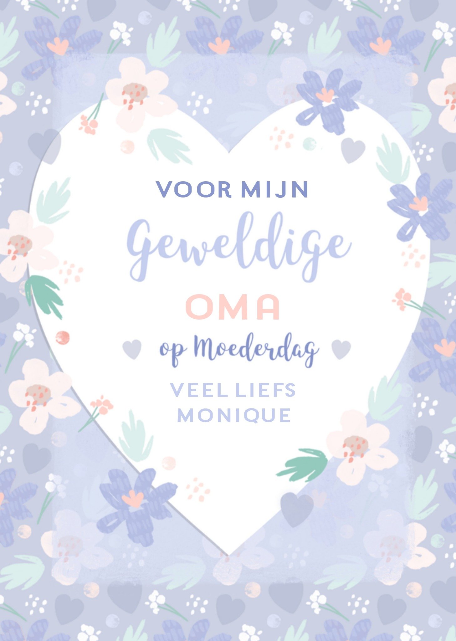 Moederdagkaart met naam Kaart Studio Sundae