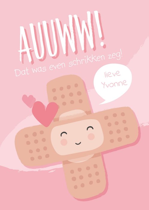 Tante Kaartje | Beterschapskaart | met naam