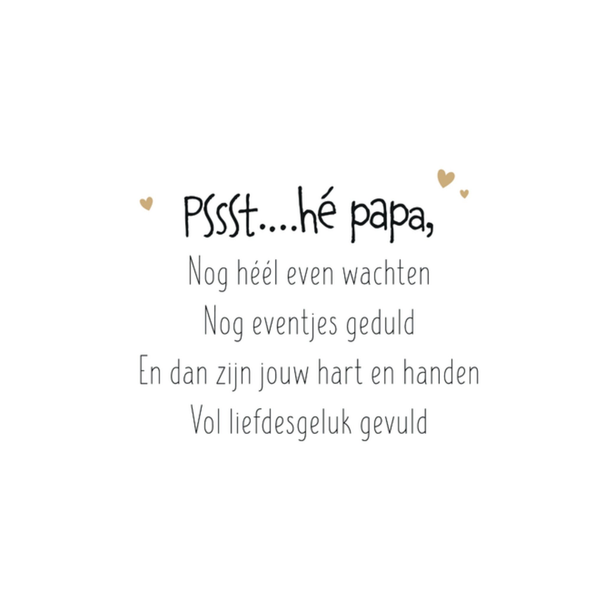 Kleine Twinkeltjes Geboortekaart Papa Vierkant