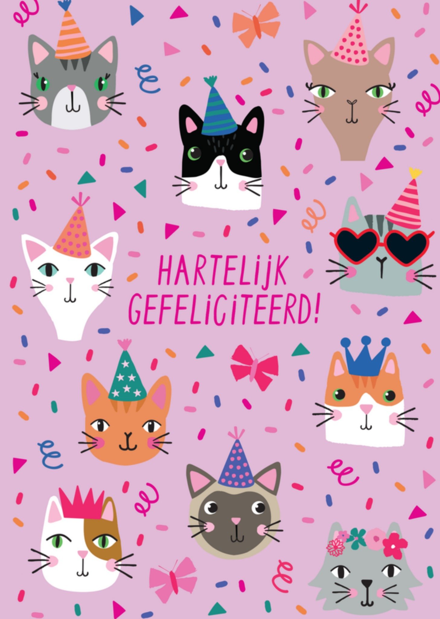 Natalie Alex Verjaardagskaart katten Kaart Mifkins