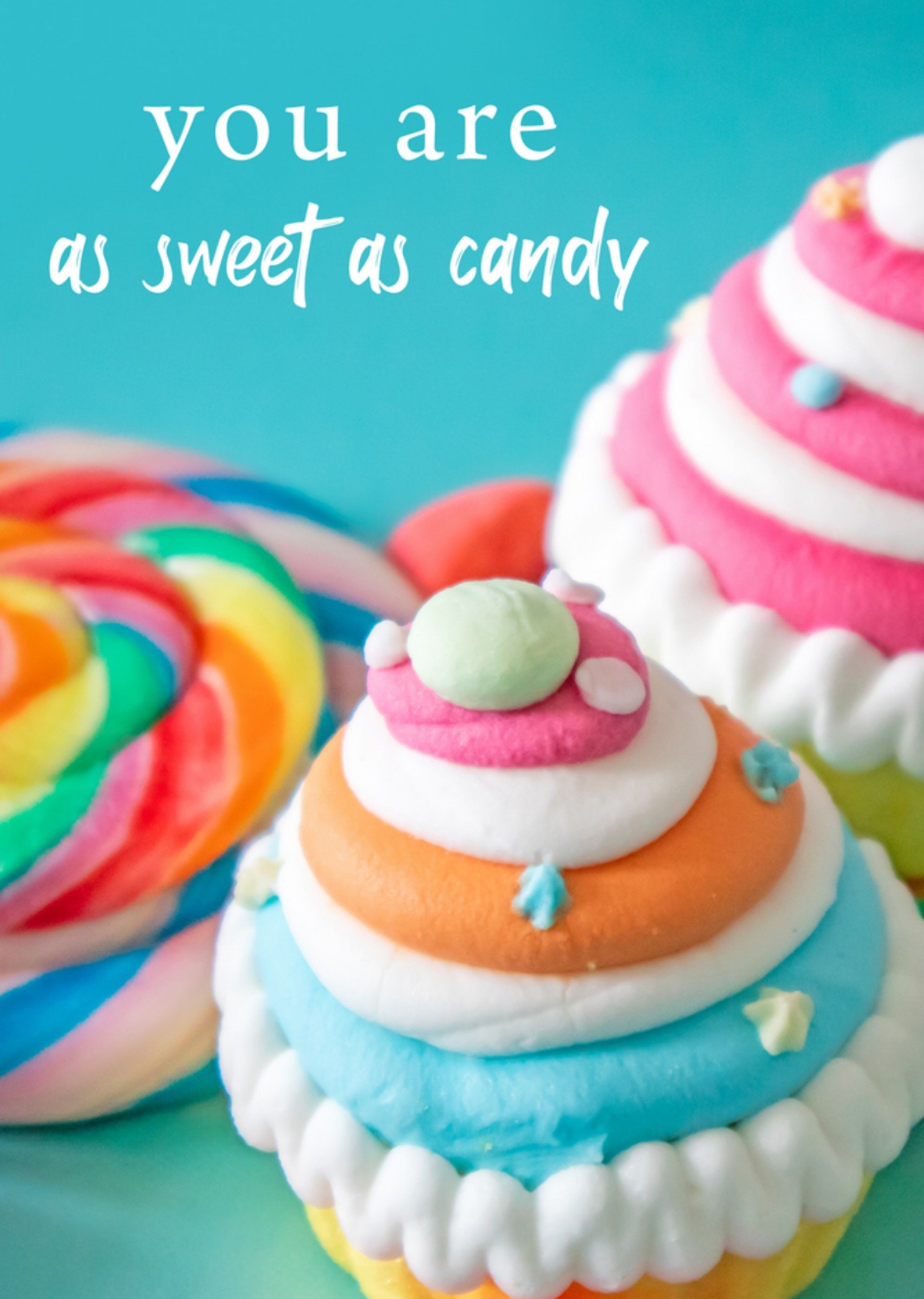 Liefdeskaart cupcake Kaart Photoflash