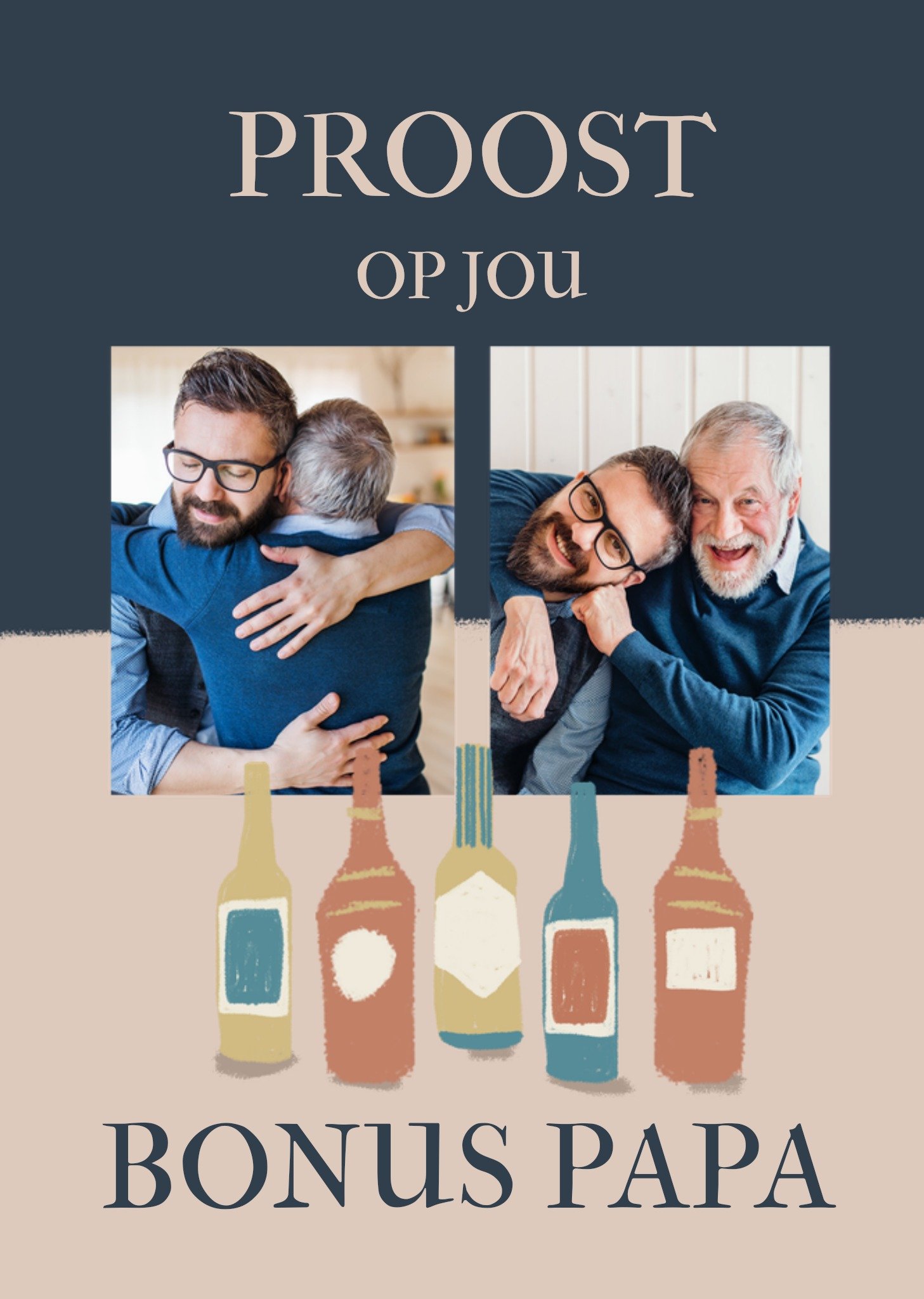 Vaderdagkaart Proost op jou Bonus Papa fotokaart Kaart Greetz