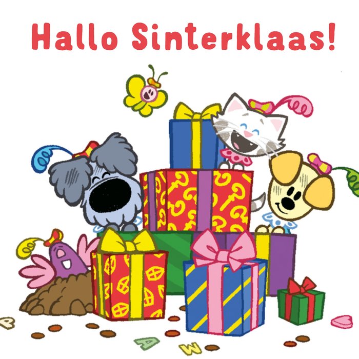 Woezel en Pip | Sinterklaaskaart | illustration