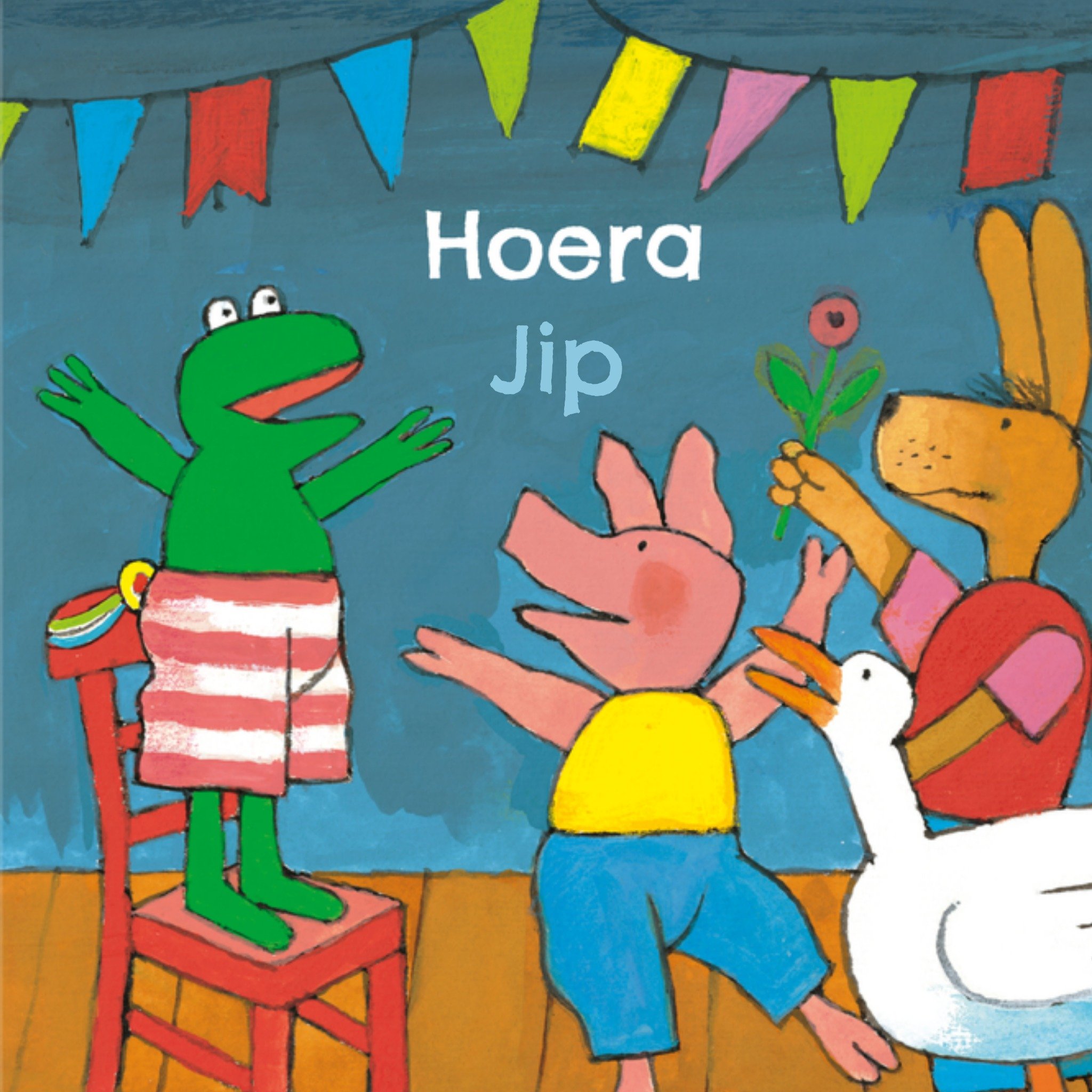 Verjaardagskaart Dieren Vierkante Kaart Kikker