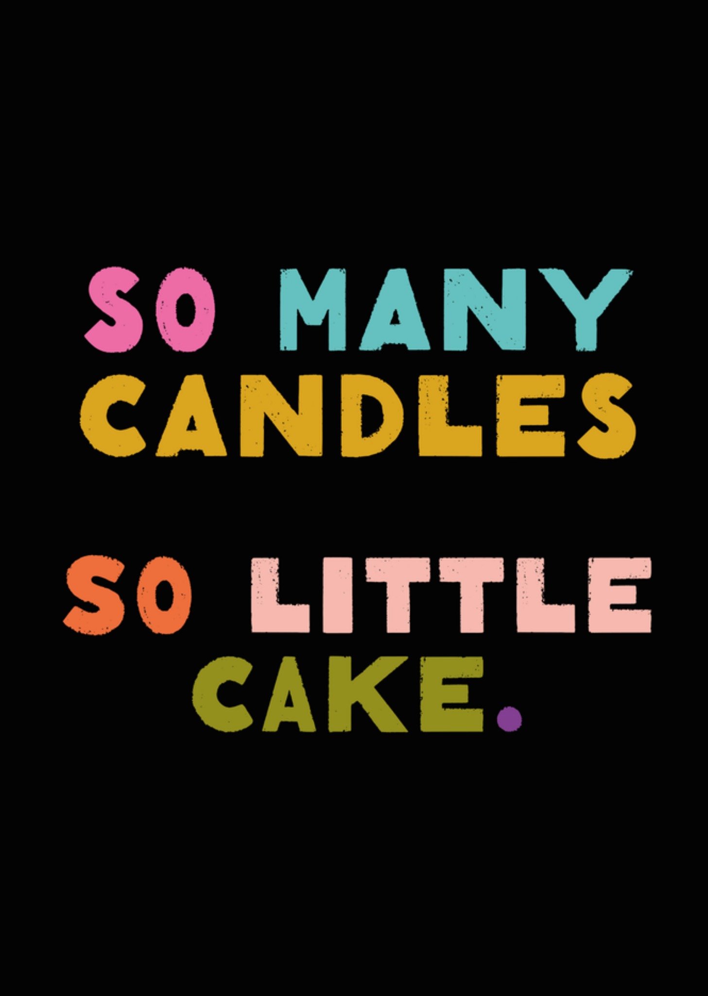 Verjaardagskaart So many candles so little cake Kaart Ohh Deer