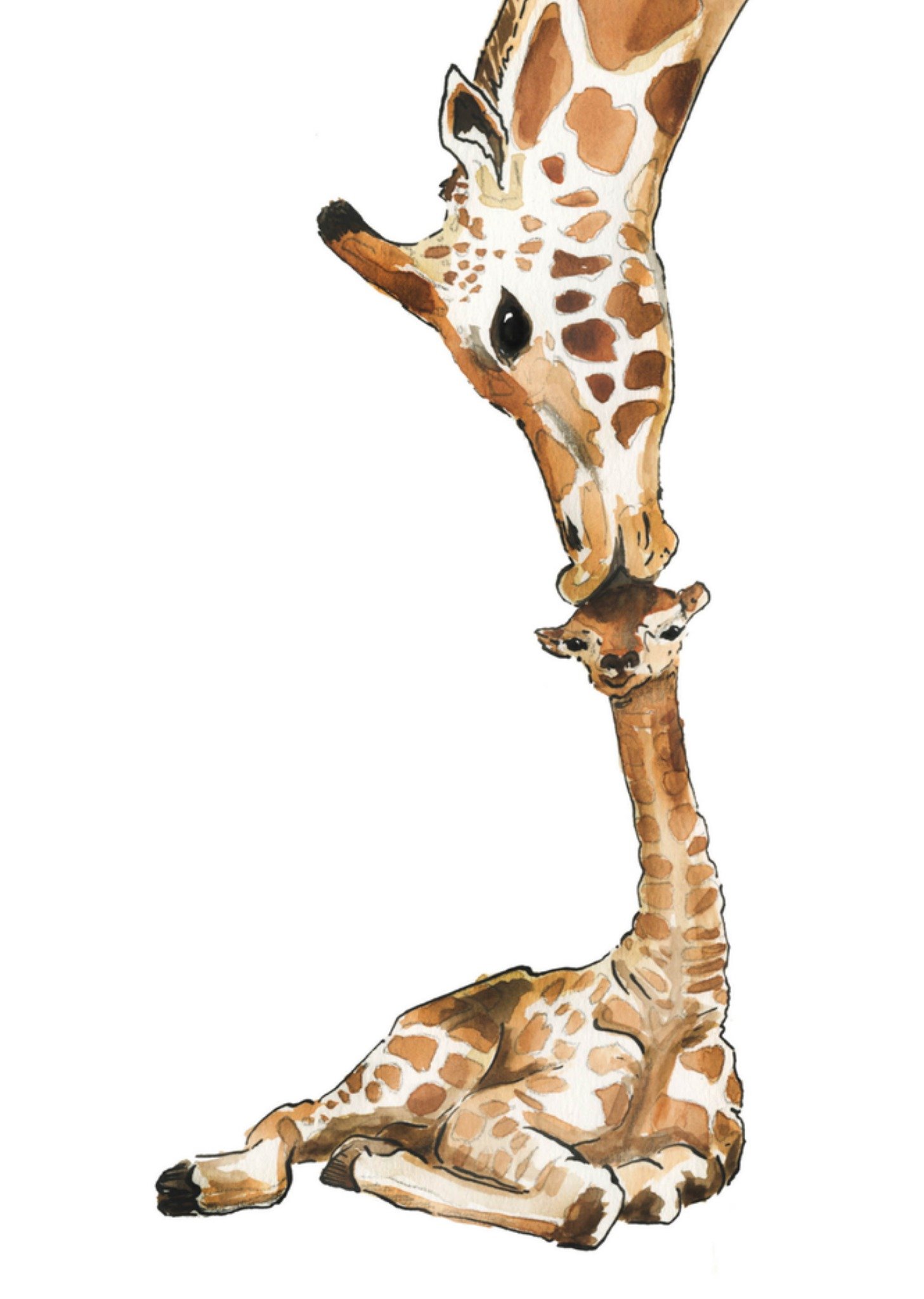 Geboortekaartje Giraffen Kaart Marie Bodié
