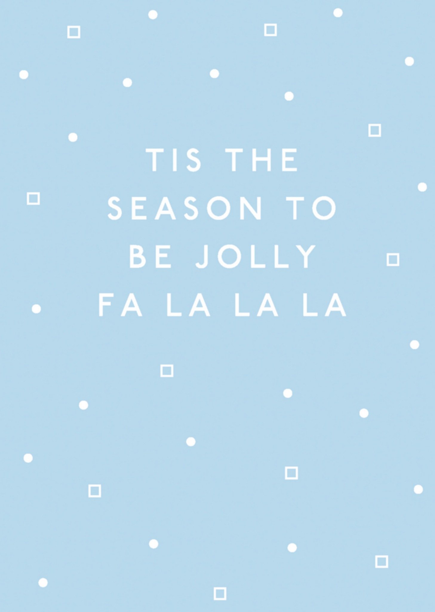 Sadler Jones Kerstkaart Blauw Jolly Standard Card