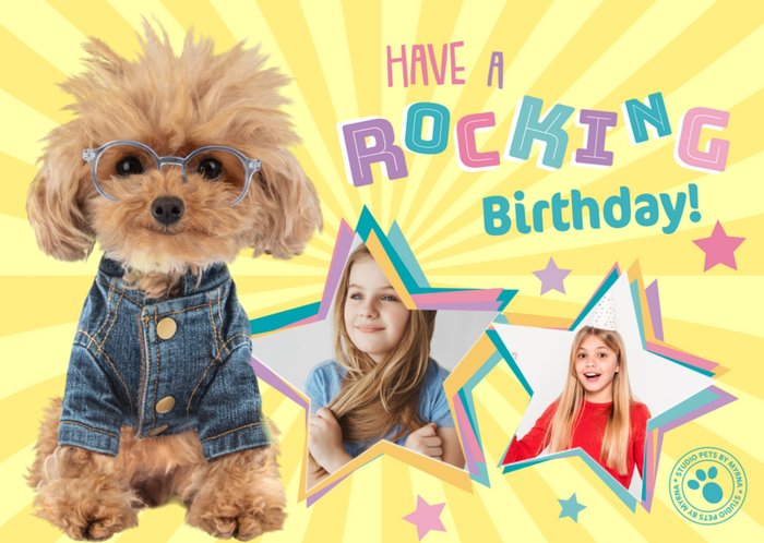 Studio Pets | Verjaardagskaart | Sterren | Have a rocking birthday