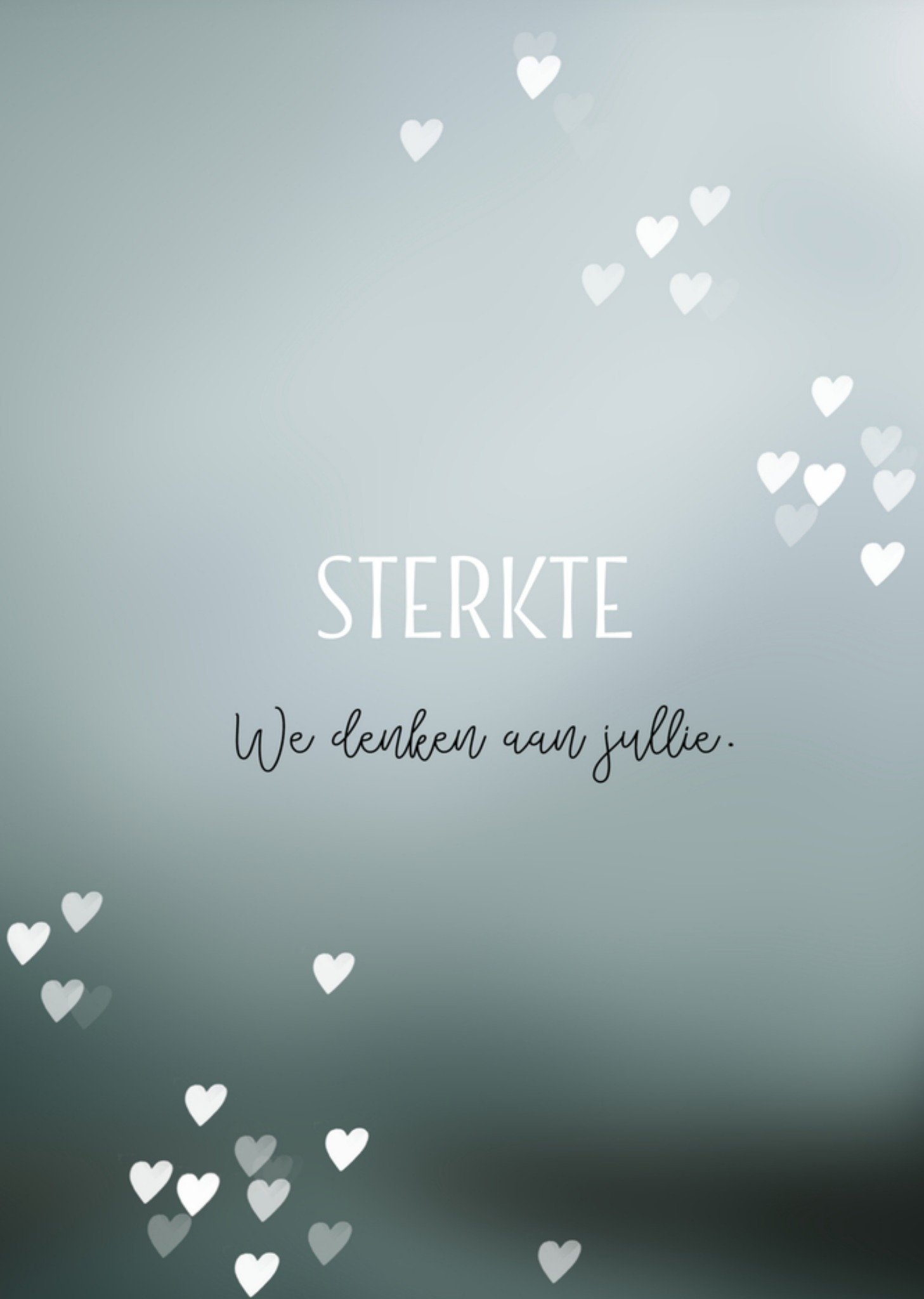 Condoleancekaart Hartjes Kaart Luckz