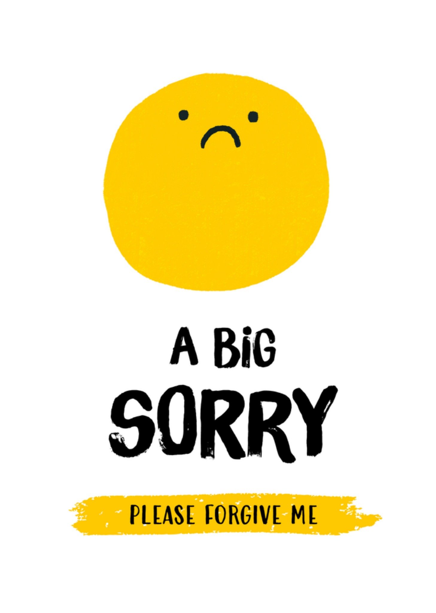 Sorry kaart smiley forgive me Kaart Greetz
