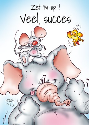 Doodles | Succeskaart | Zet 'M Op Veel Succes