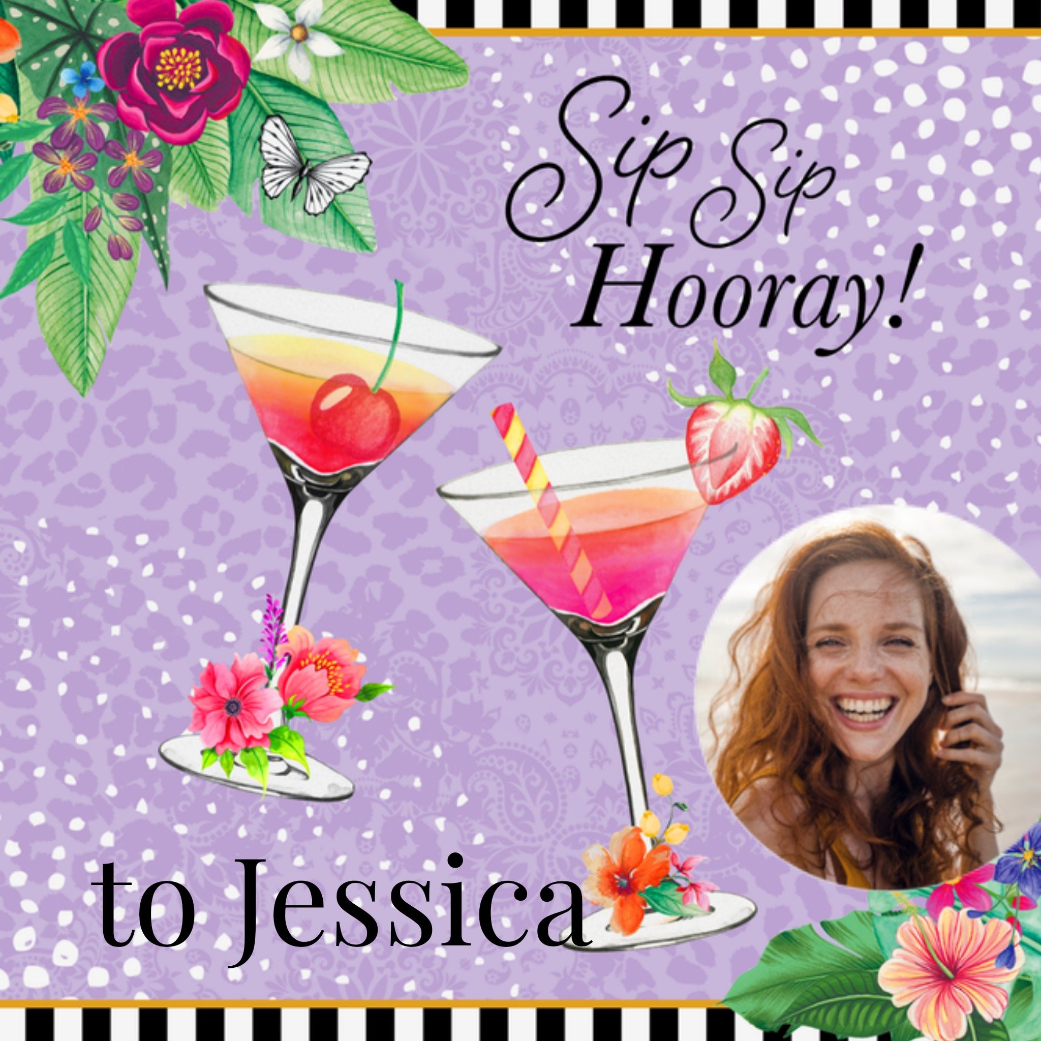 Verjaardagskaart Drinken Vierkante Kaart Melli Mello