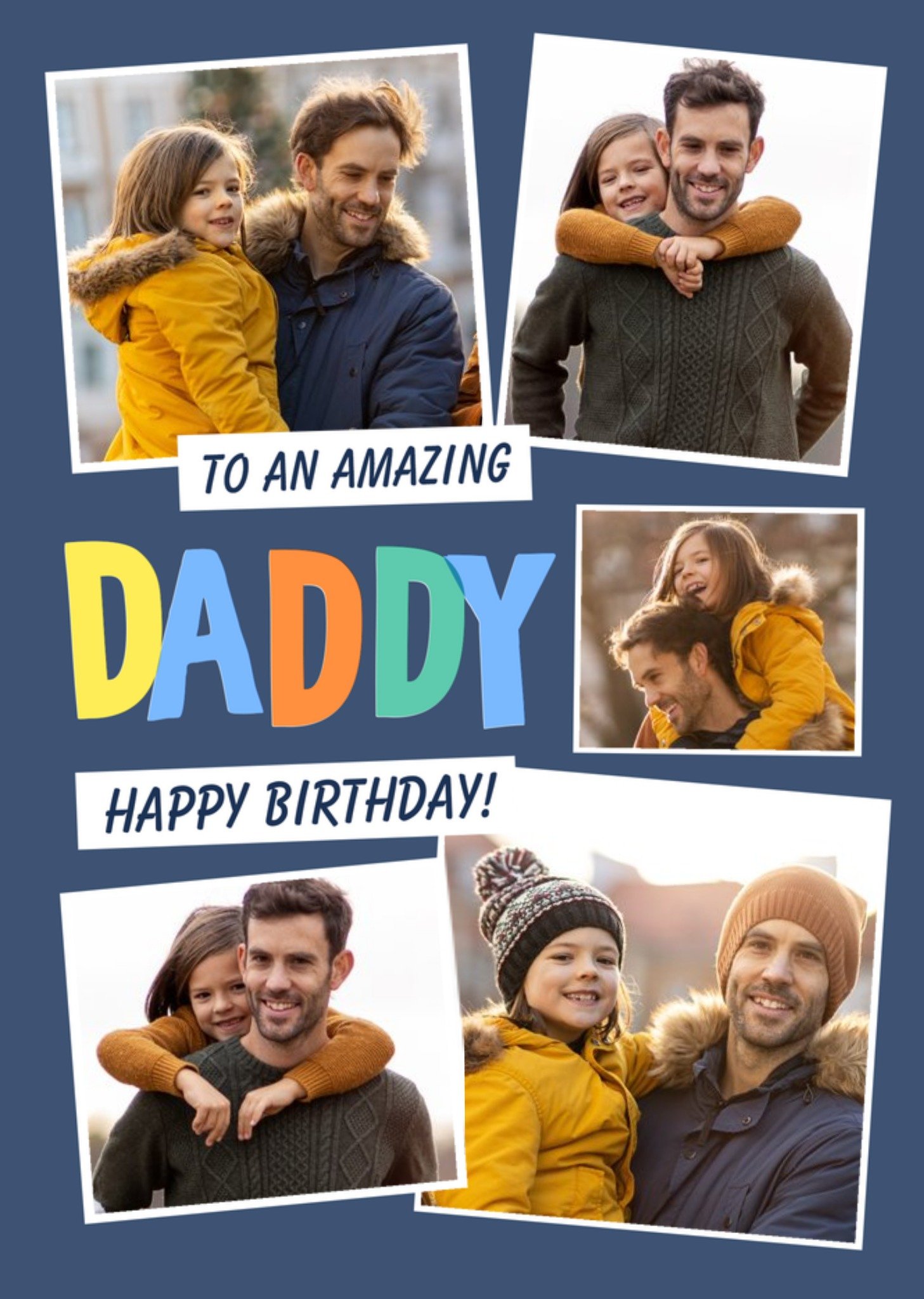 Greetz Verjaardagskaart Daddy Met fotos Standard Card