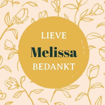 Bedanktkaart | Greetz | Lief