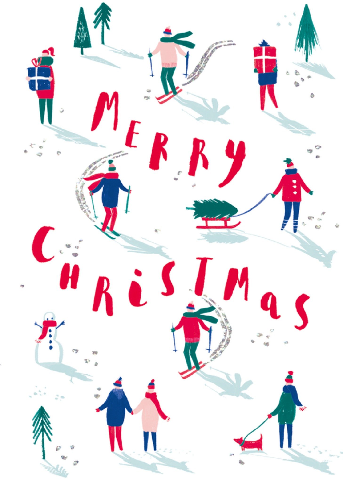 Hotchpotch Kerstkaart Skien Standard Card