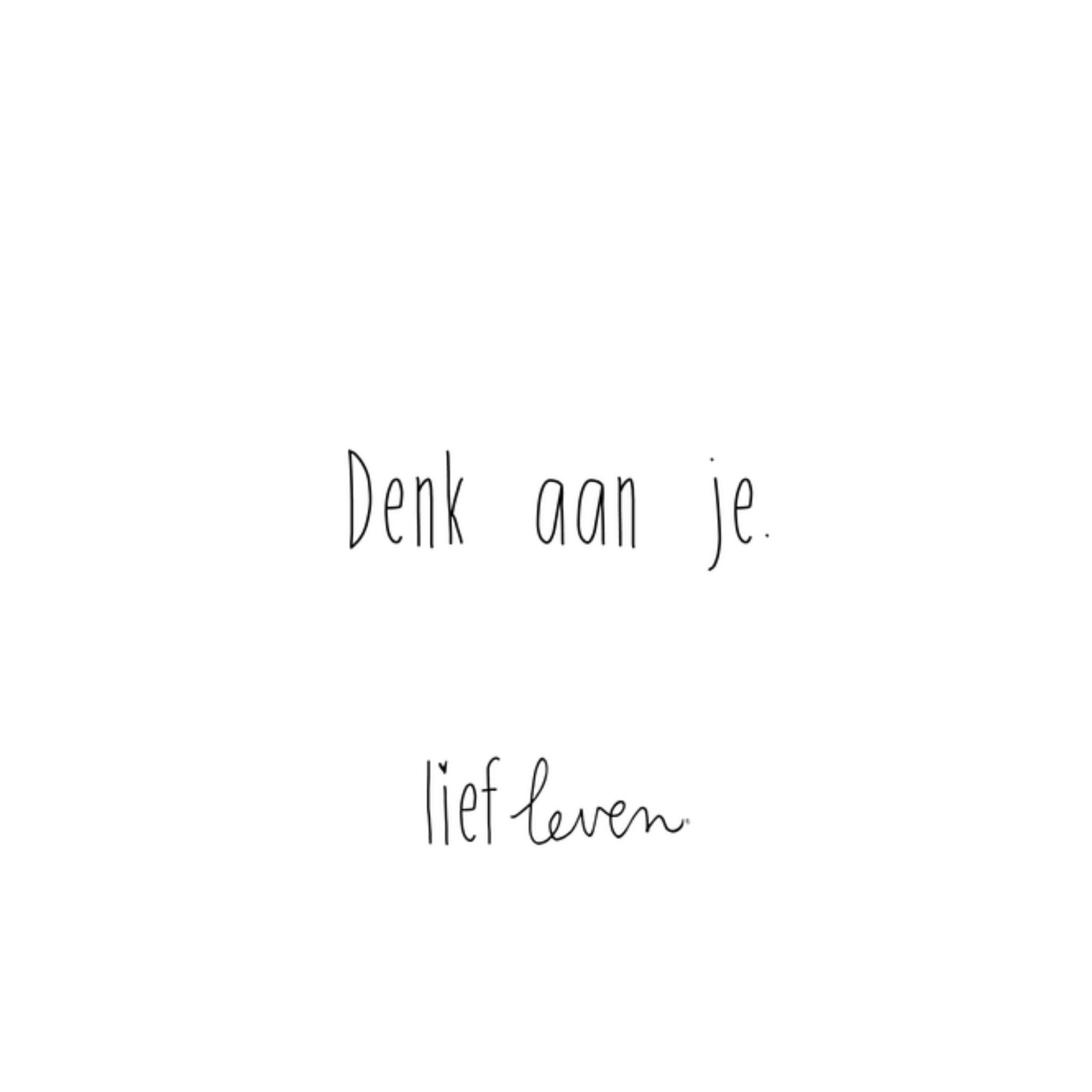 Denken aan kaart Denk aan je Vierkante Kaart Lief Leven